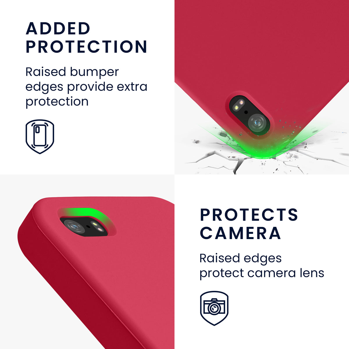 kwmobile Case for Apple iPhone SE (1st Gen 2016) / iPhone 5 / iPhone 5S - Silicone Case - Wireless Charging - Protective Cover