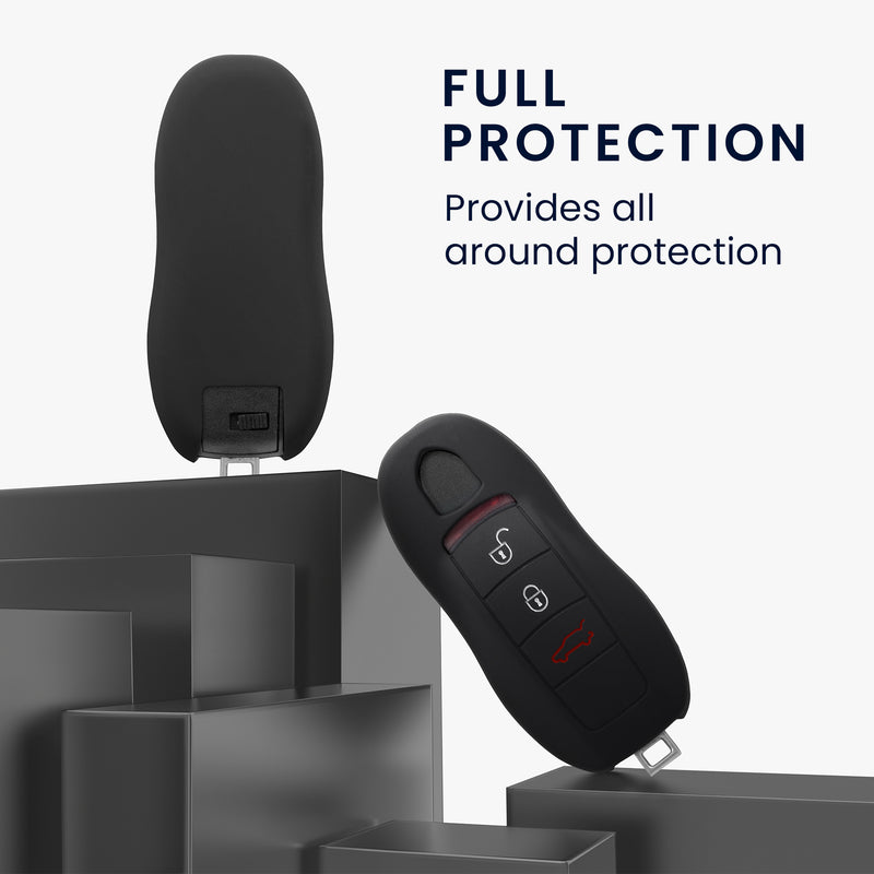 kwmobile Car Key Cover compatible with Porsche 3-Button Car Key (Keyless Entry Only)