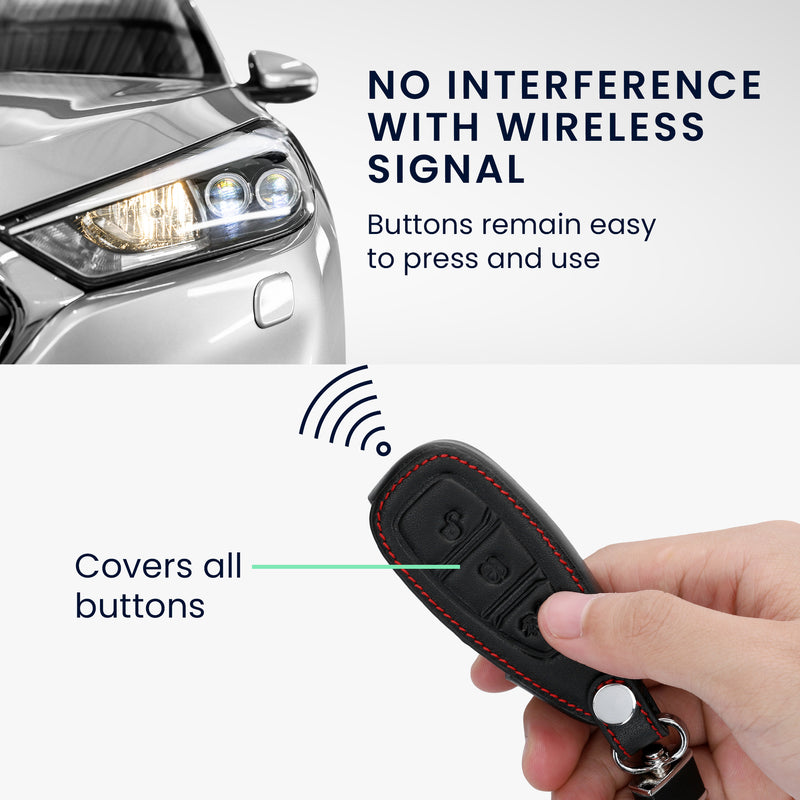 kwmobile Car Key Cover Compatible with Ford 3-Button Car Key Keyless Go
