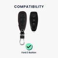 kwmobile Car Key Cover Compatible with Ford 3-Button Car Key Keyless Go