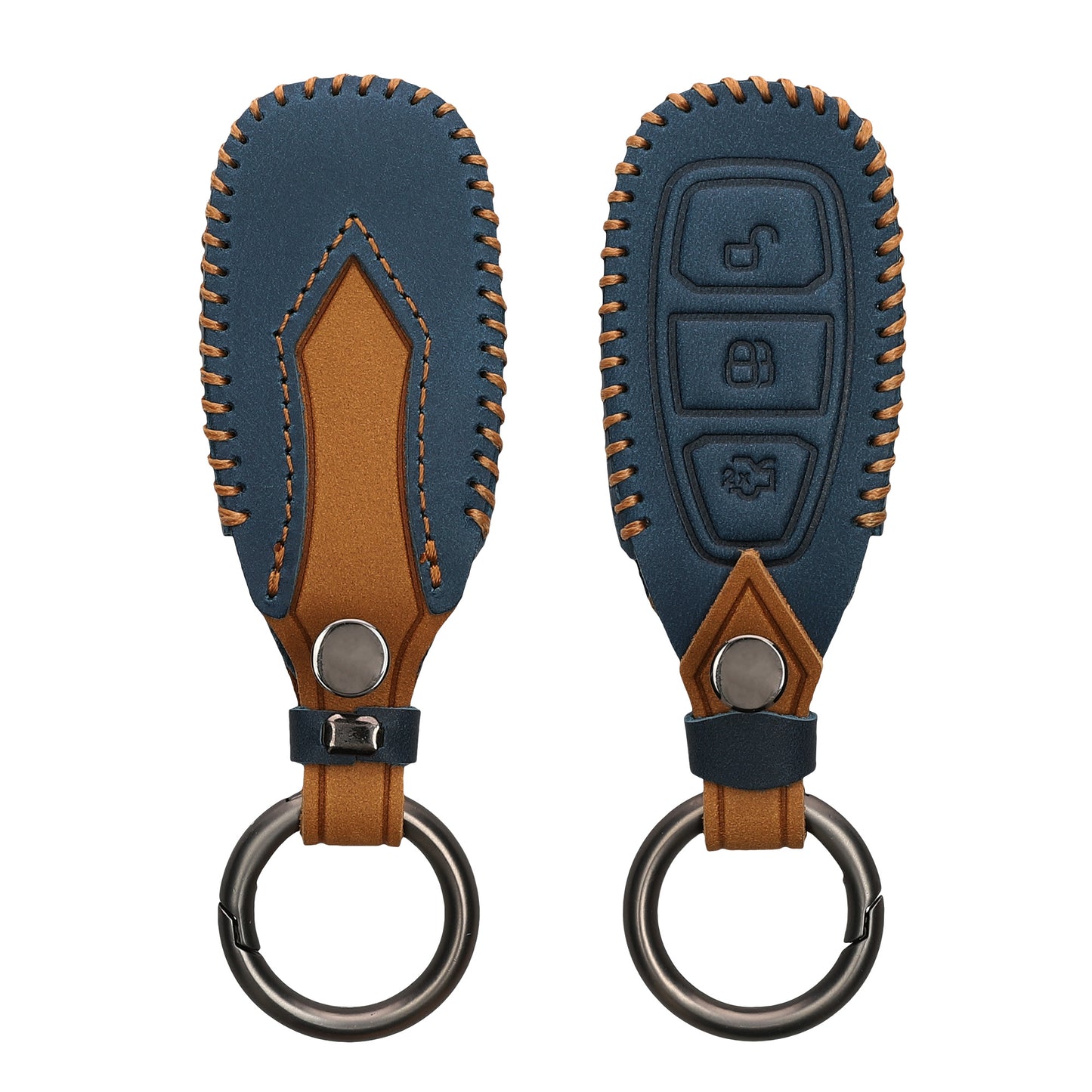 kwmobile Car Key Cover Compatible with Ford 3-Button Car Key Keyless Go
