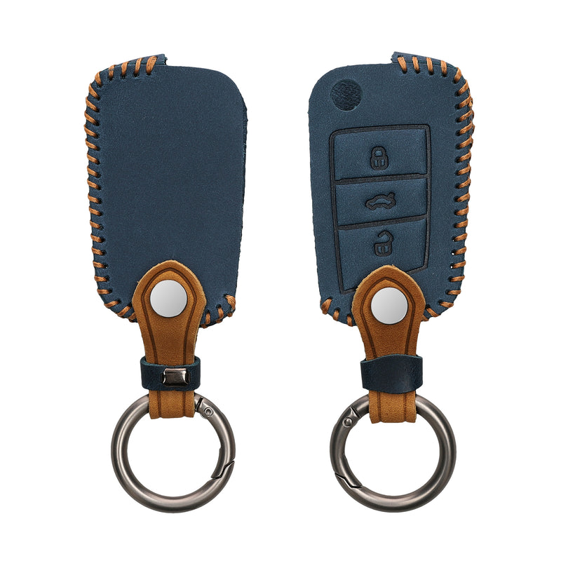 Faux Leather Cover compatible with VW Golf 7 MK7 Car Key