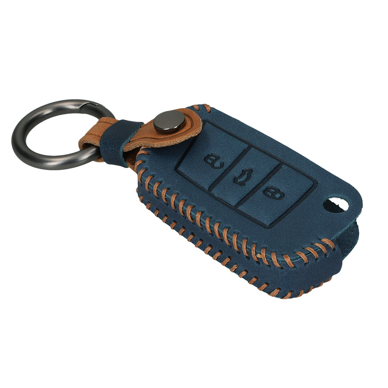 Faux Leather Cover compatible with VW Golf 7 MK7 Car Key