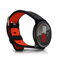 kwmobile Silikon Uhrenarmband für Huami Amazfit Armband - Ersatzarmband für Fitnesstracker - Wechselarmband Smartwatch - Schwarz Schwarz  