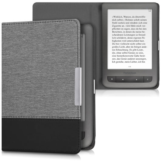 kwmobile Case Compatible with Pocketbook Touch Lux 3/Basic Lux/Basic Touch 2 eReader Protective Cover Case