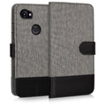 kwmobile Wallet Case Compatible with Google Pixel 2 XL - Phone Cover with Stand - Card Slots