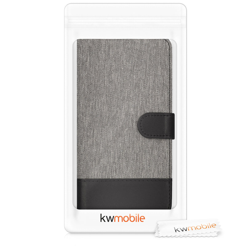 kwmobile Wallet Case Compatible with Google Pixel 2 XL - Phone Cover with Stand - Card Slots