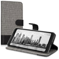 kwmobile Wallet Case Compatible with Google Pixel 2 XL - Phone Cover with Stand - Card Slots