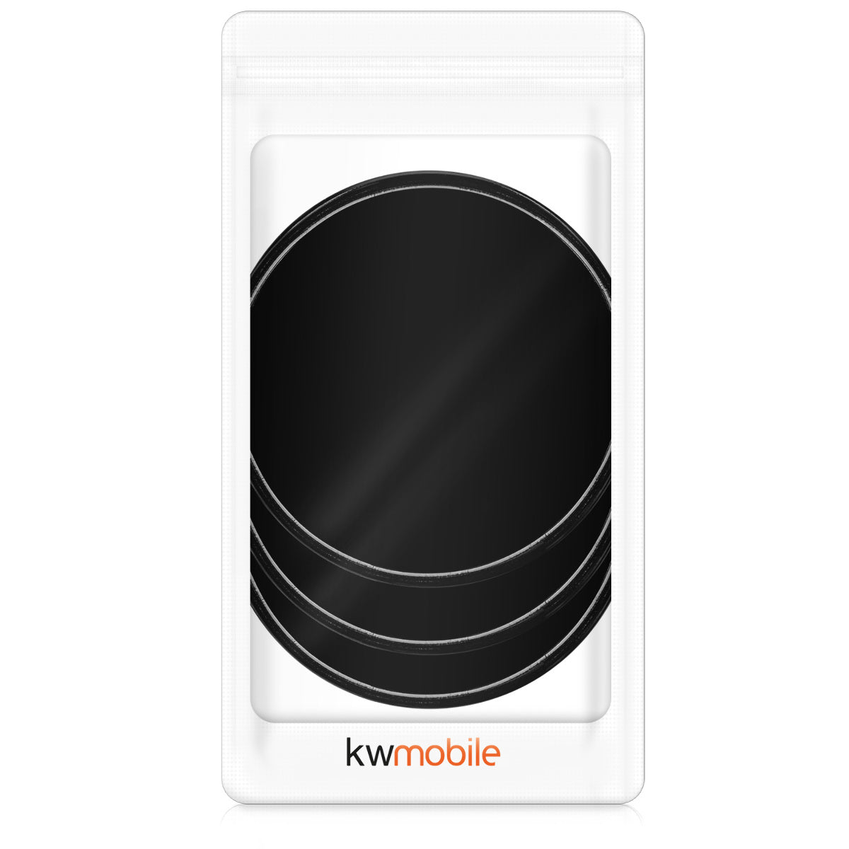 kwmobile 3x Universal Gel Klebepads - Doppelseitig klebende Anti-Rutsch Gelpads - optimal als Smartphone Halter