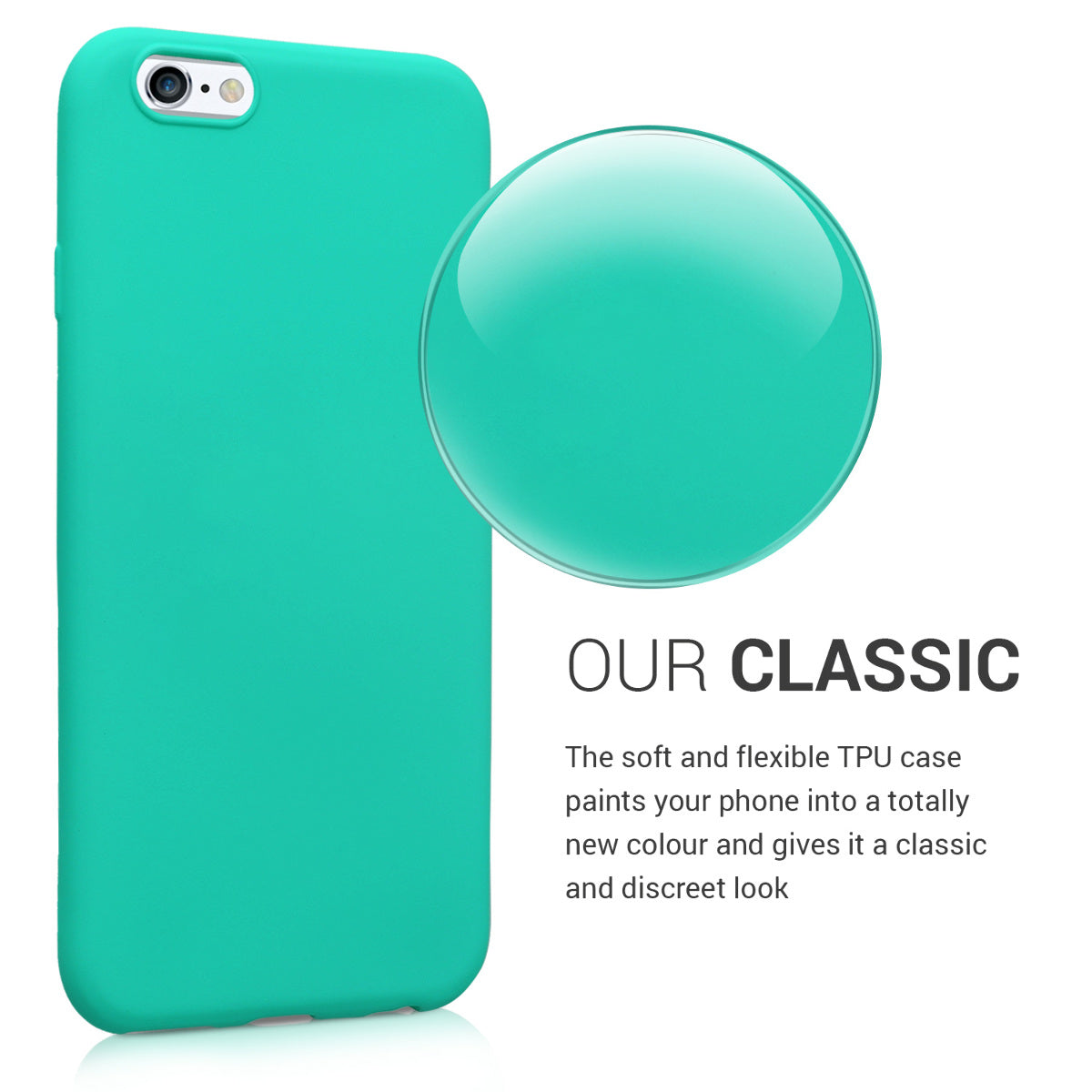 kwmobile Phone Case for Apple iPhone 6 / 6S - Wireless Charging - Protective Cover