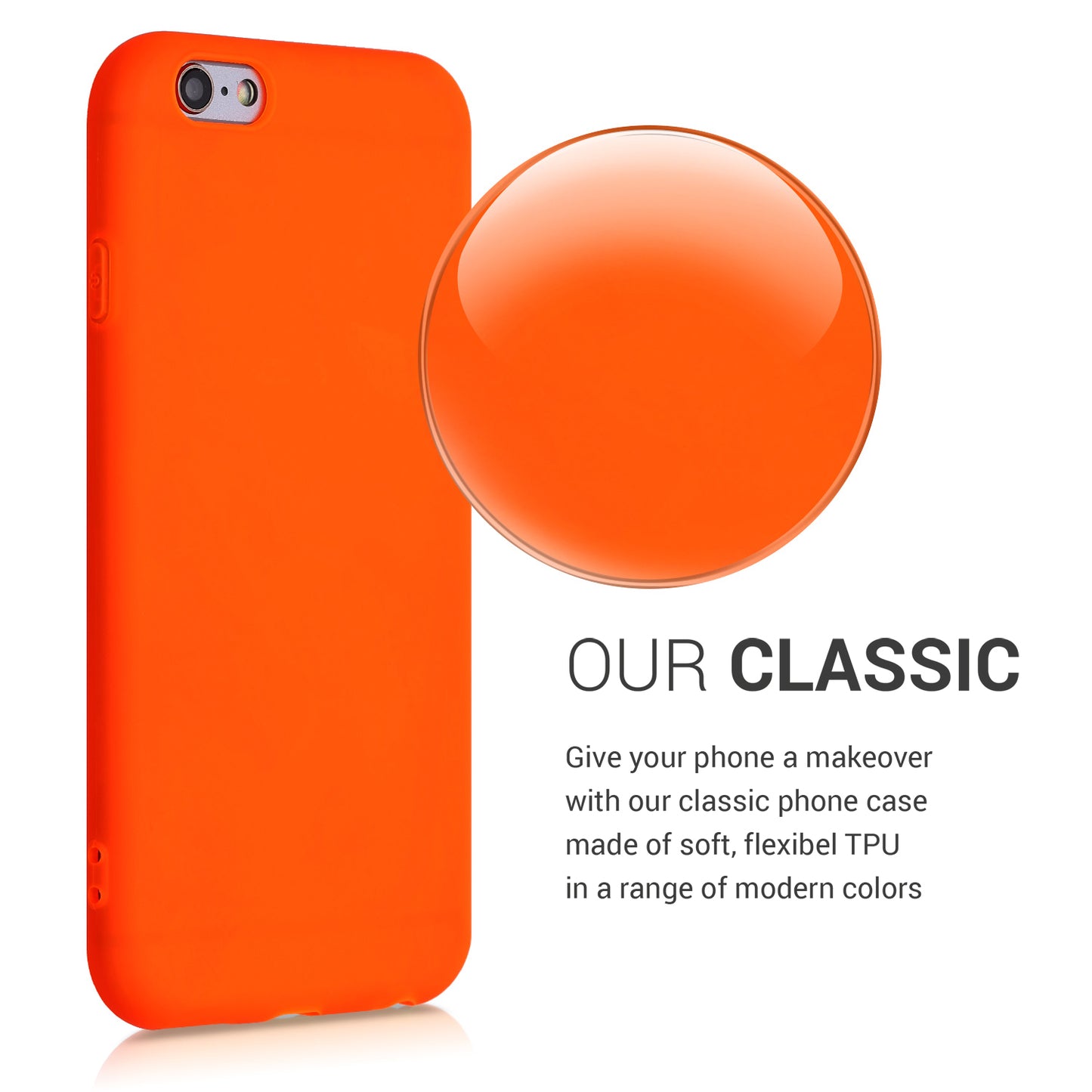 kwmobile Phone Case for Apple iPhone 6 / 6S - Wireless Charging - Protective Cover