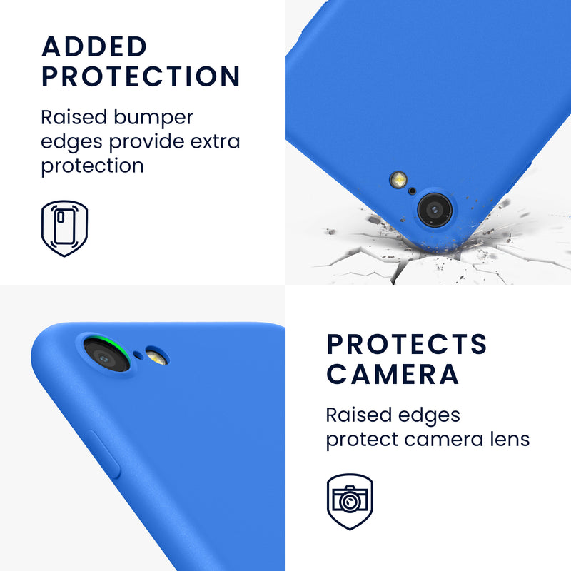 kwmobile Phone Case for Apple iPhone SE (2022) / SE (2020) / 8 / 7 Case - Wireless Charging - Protective Cover