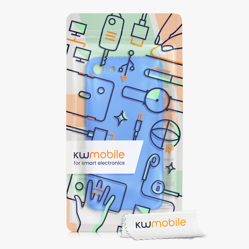 kwmobile Phone Case for Apple iPhone SE (2022) / SE (2020) / 8 / 7 Case - Wireless Charging - Protective Cover