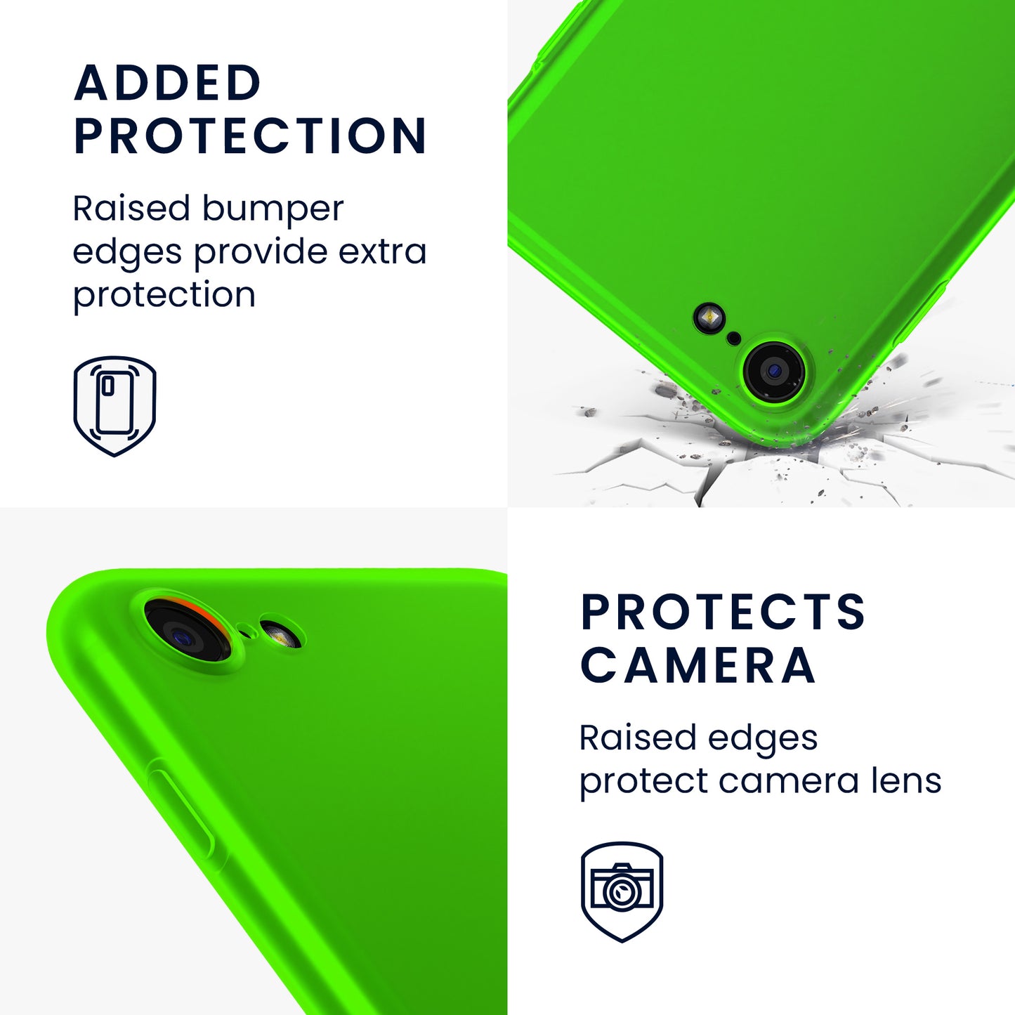 kwmobile Phone Case for Apple iPhone SE (2022) / SE (2020) / 8 / 7 Case - Wireless Charging - Protective Cover