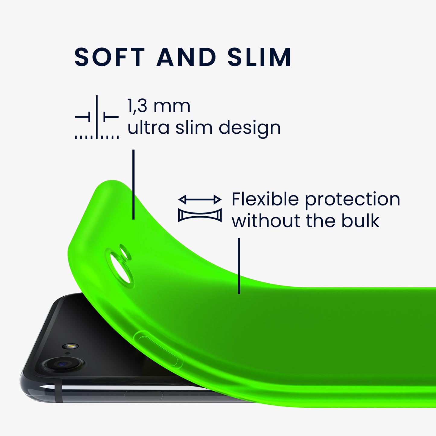 kwmobile Phone Case for Apple iPhone SE (2022) / SE (2020) / 8 / 7 Case - Wireless Charging - Protective Cover