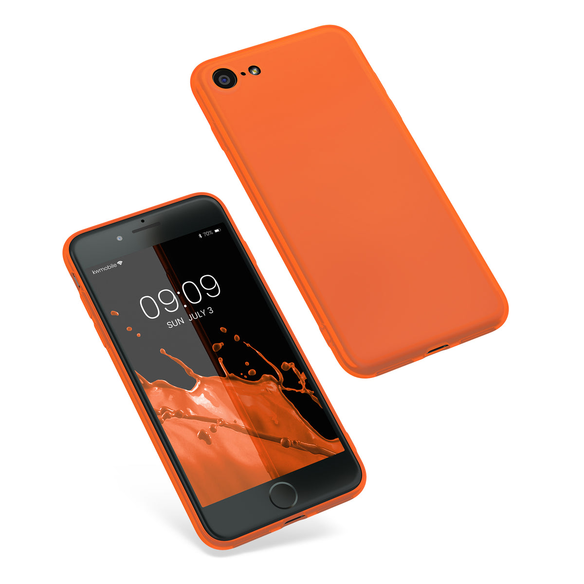 kwmobile Phone Case for Apple iPhone SE (2022) / SE (2020) / 8 / 7 Case - Wireless Charging - Protective Cover