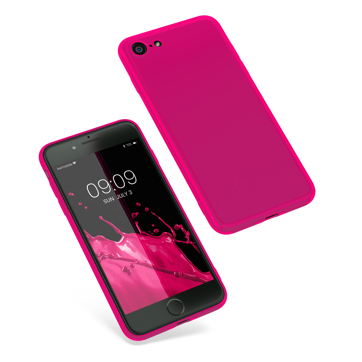 kwmobile Phone Case for Apple iPhone SE (2022) / SE (2020) / 8 / 7 Case - Wireless Charging - Protective Cover