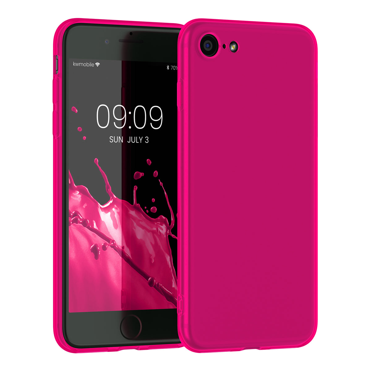 kwmobile Phone Case for Apple iPhone SE (2022) / SE (2020) / 8 / 7 Case - Wireless Charging - Protective Cover