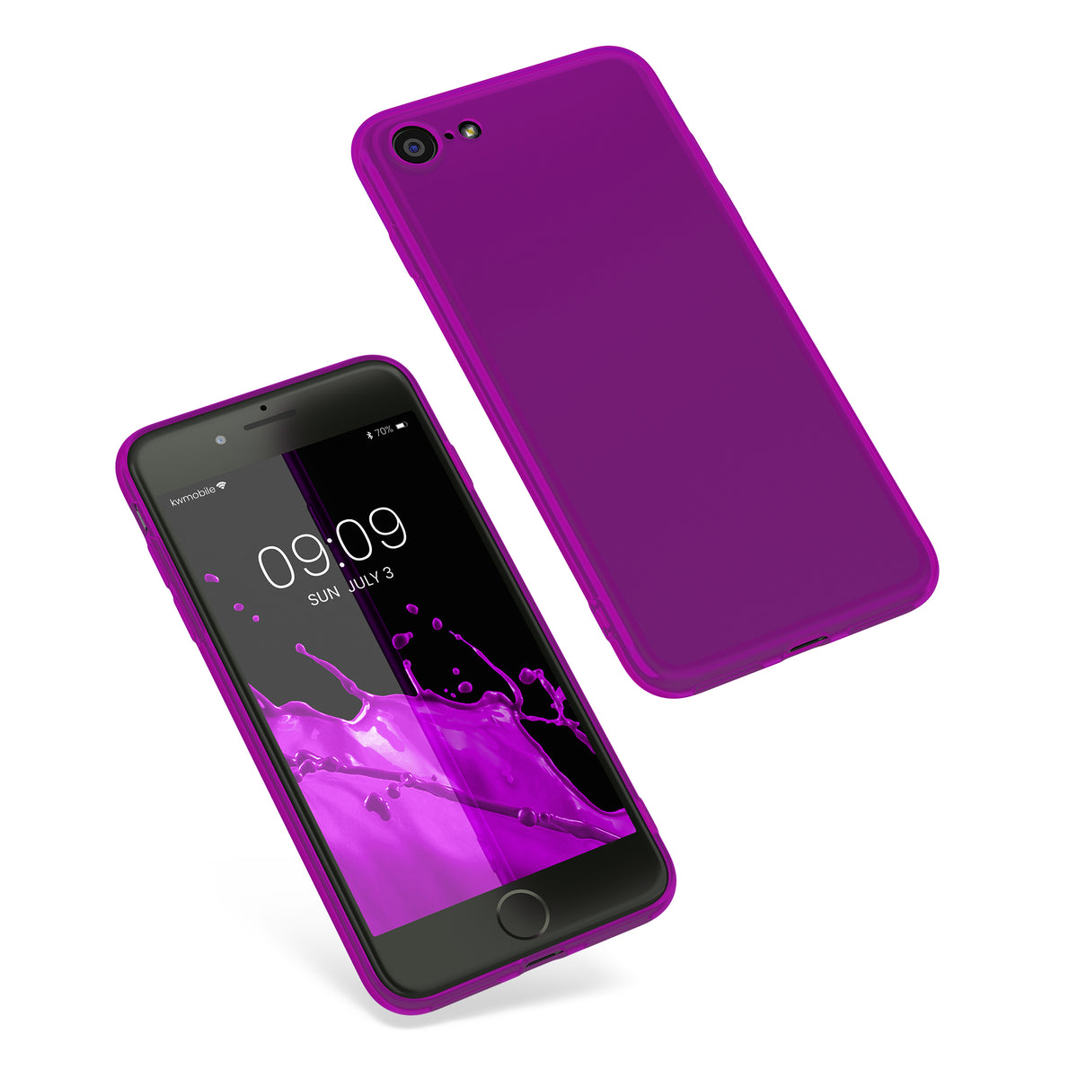 kwmobile Phone Case for Apple iPhone SE (2022) / SE (2020) / 8 / 7 Case - Wireless Charging - Protective Cover