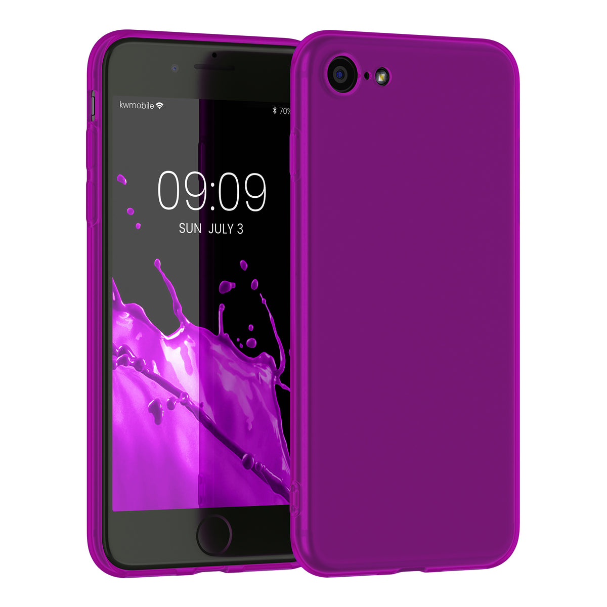 kwmobile Phone Case for Apple iPhone SE (2022) / SE (2020) / 8 / 7 Case - Wireless Charging - Protective Cover