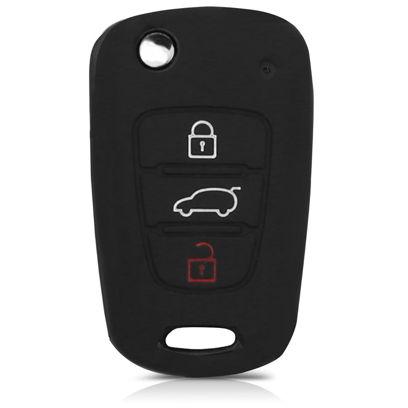 kwmobile Car Key Cover compatible with Hyundai 3-Button Folding Car Key