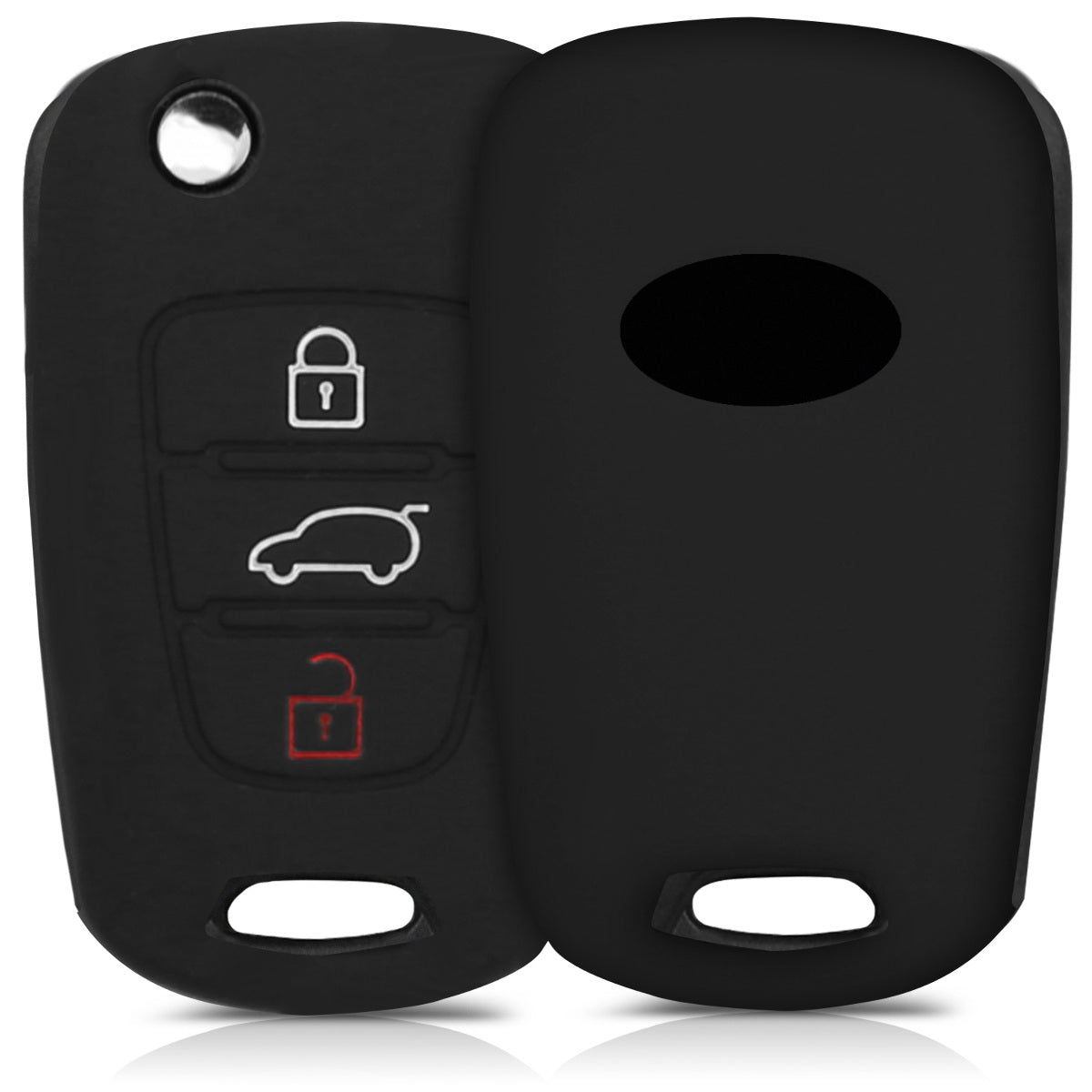 kwmobile Car Key Cover compatible with Hyundai 3-Button Folding Car Key