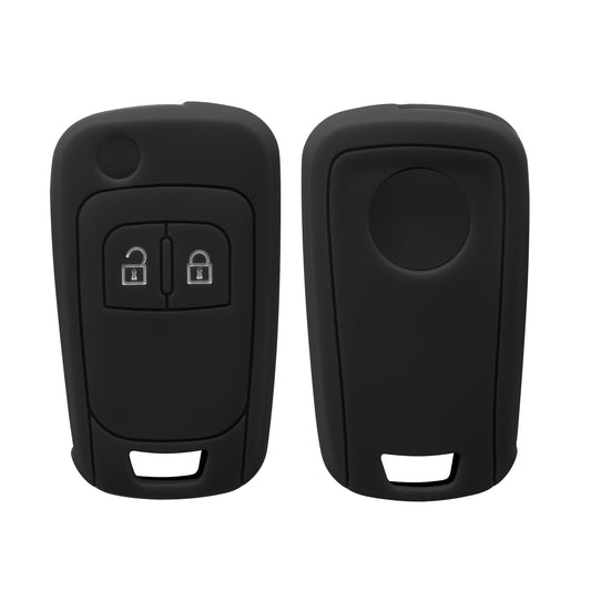 kwmobile Car Key Cover Compatible with Opel Chevrolet 2-Button Flip Car Key - Key Fob Cover
