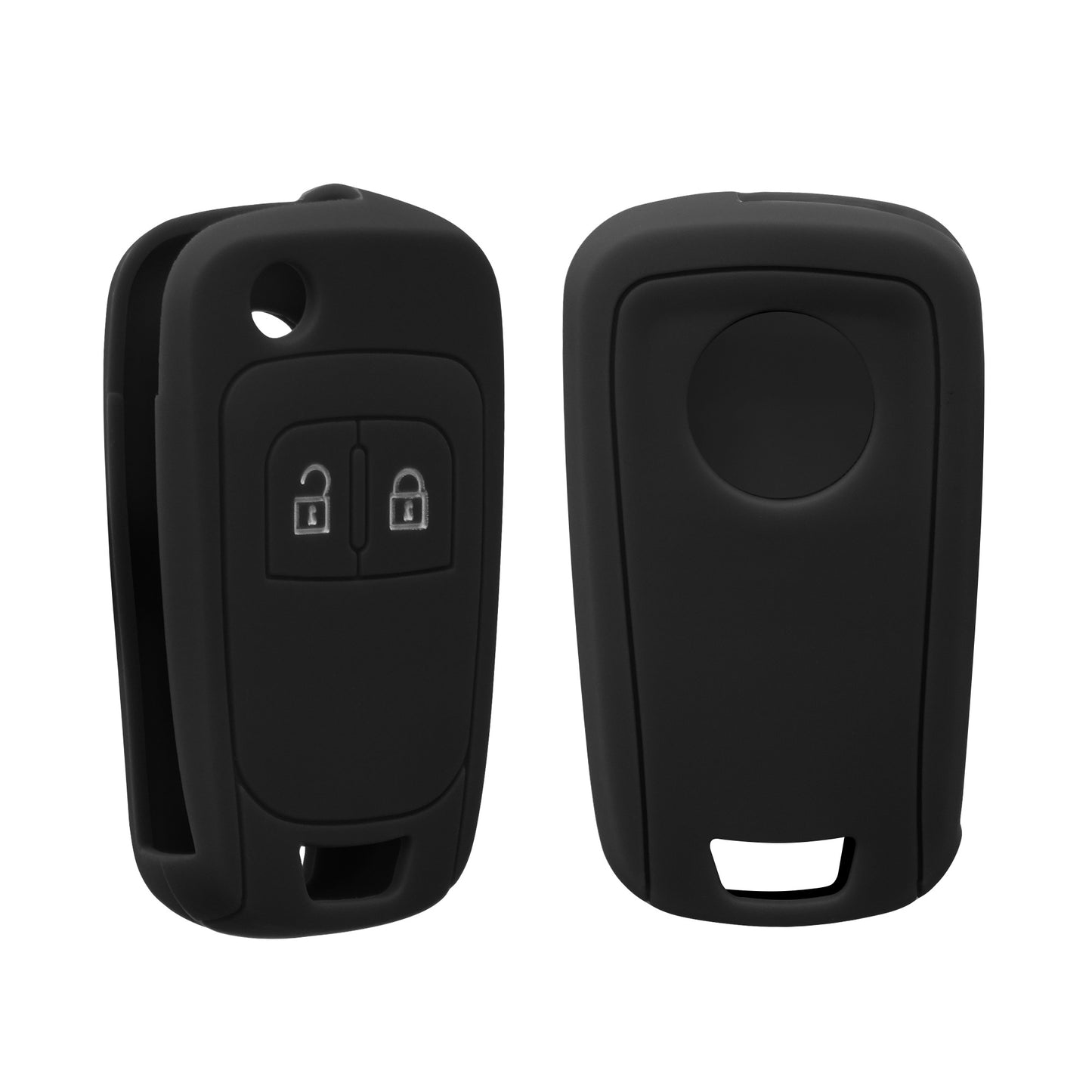 Opel Chevrolet 2-Button Flip Silicone Car Key Cover