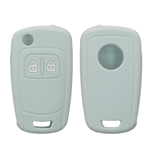 kwmobile Car Key Cover Compatible with Opel Chevrolet 2-Button Flip Car Key - Key Fob Cover