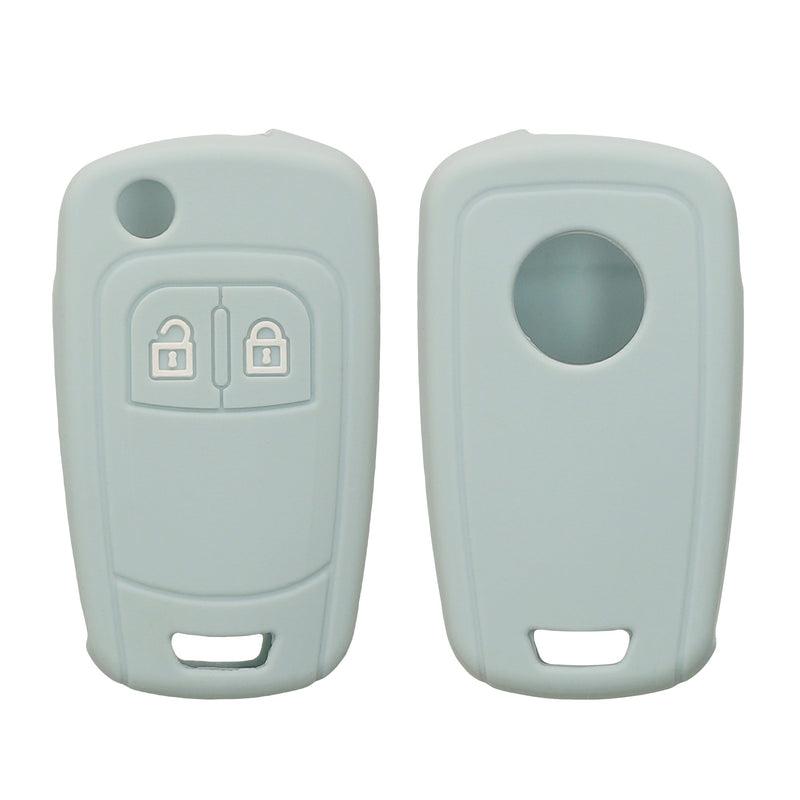 Opel Chevrolet 2-Button Flip Silicone Car Key Cover