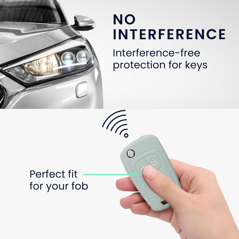Opel Chevrolet 2-Button Flip Silicone Car Key Cover