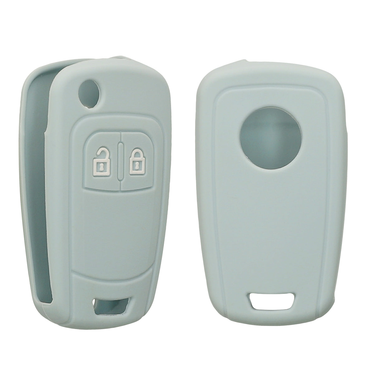 Opel Chevrolet 2-Button Flip Silicone Car Key Cover