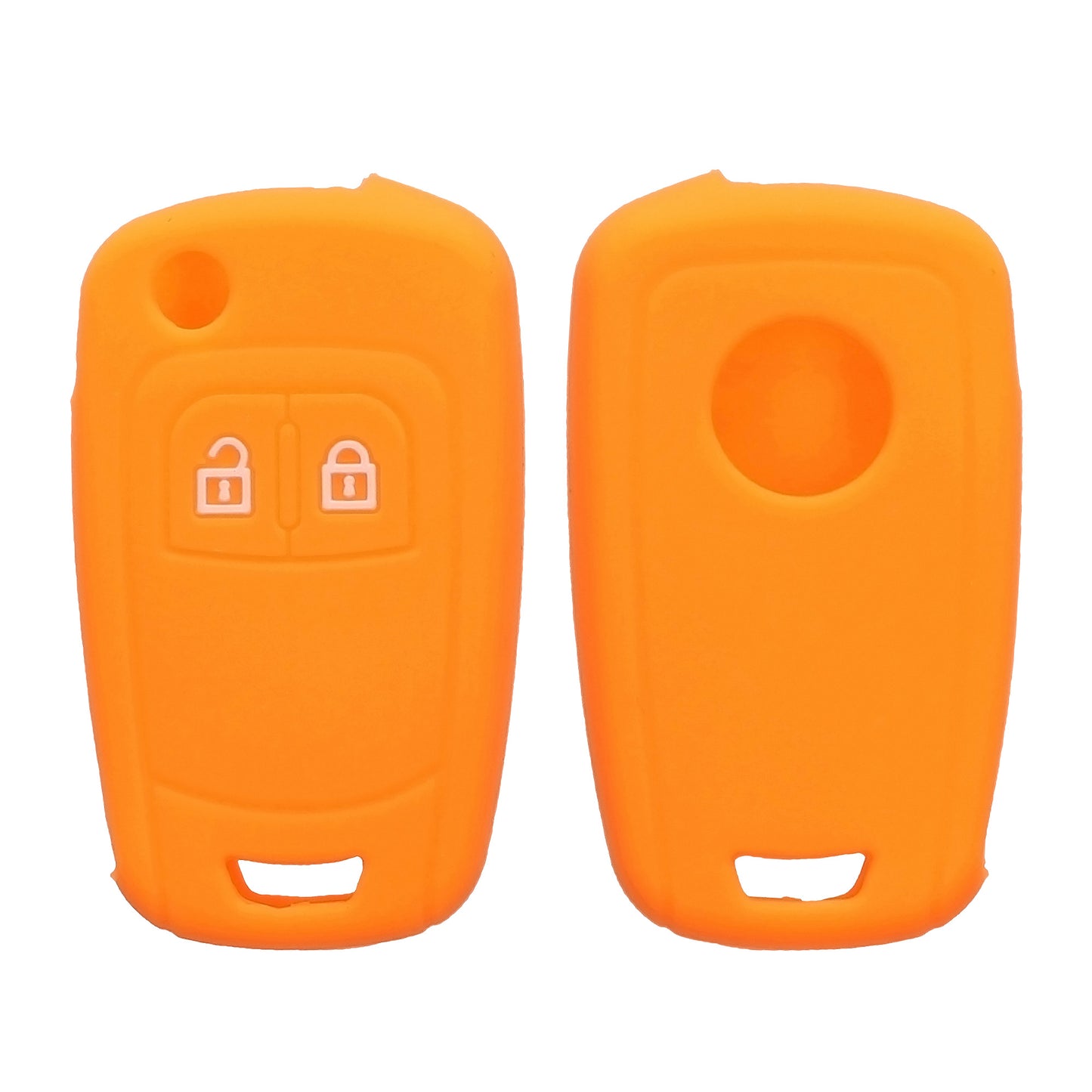 Opel Chevrolet 2-Button Flip Silicone Car Key Cover