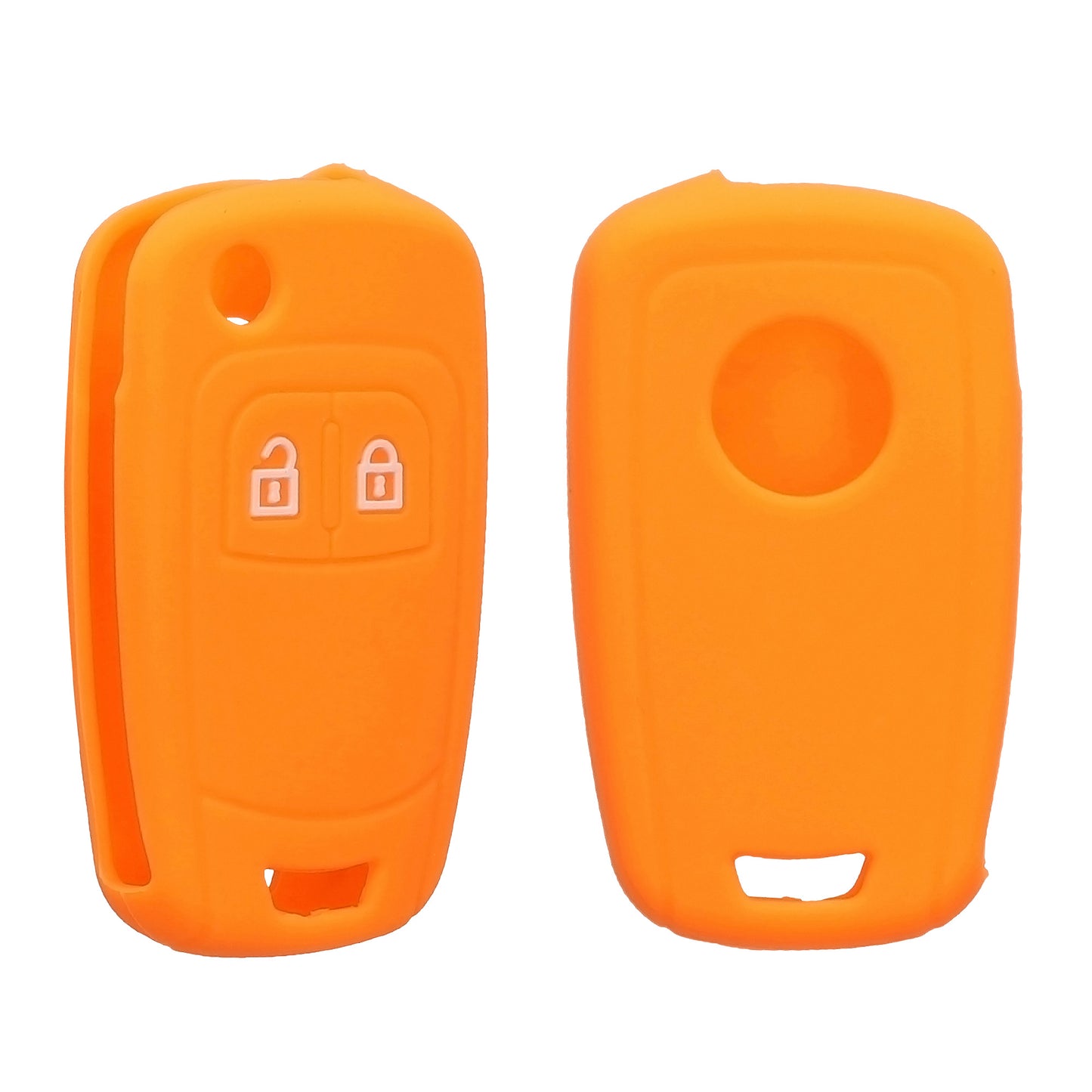 Opel Chevrolet 2-Button Flip Silicone Car Key Cover