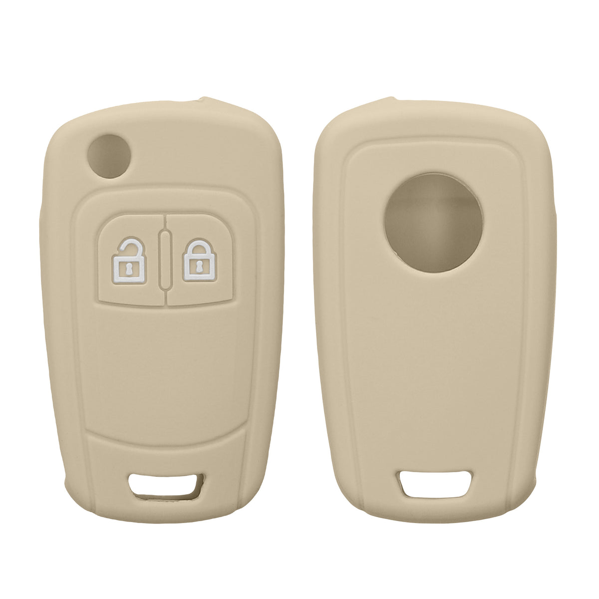 Opel Chevrolet 2-Button Flip Silicone Car Key Cover