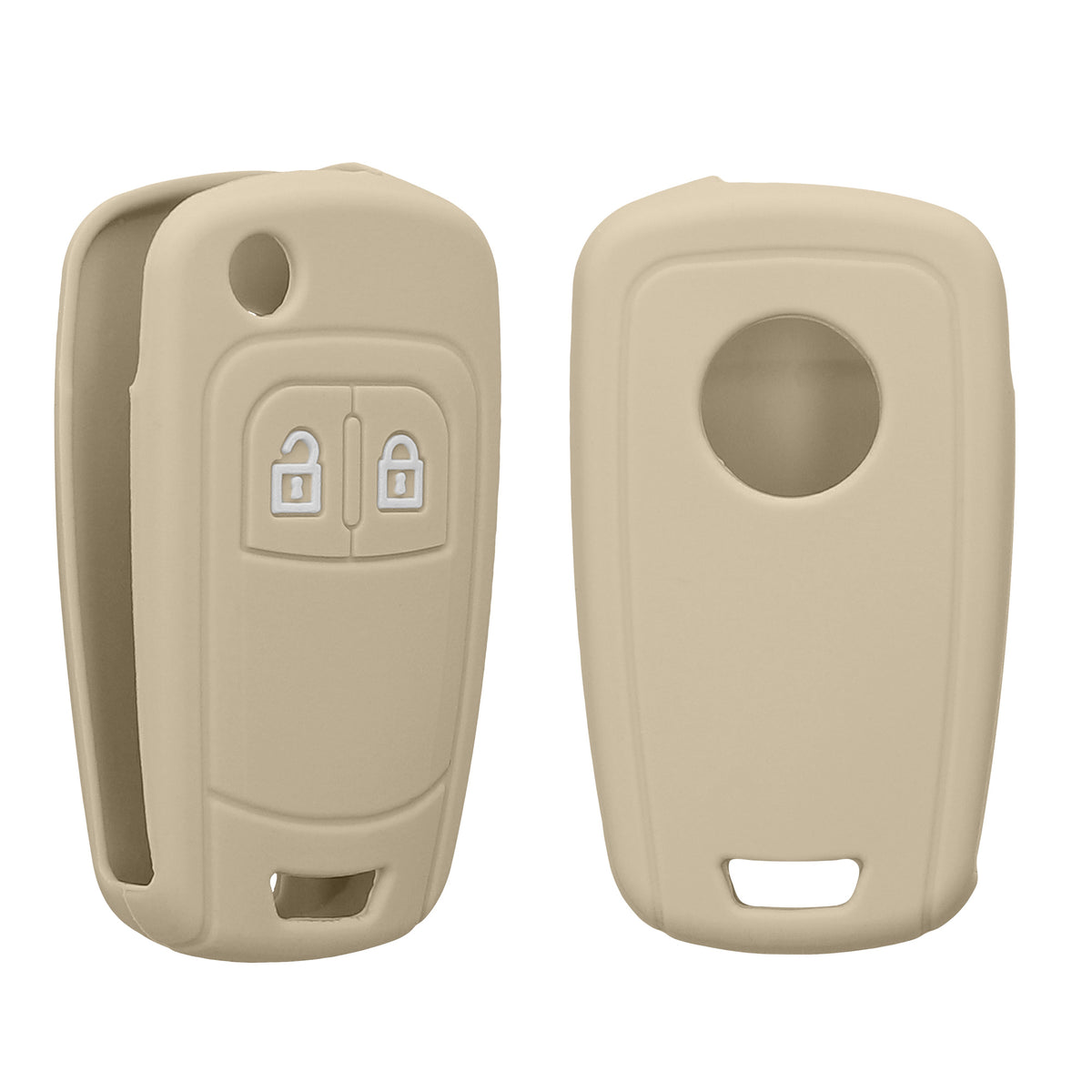 Opel Chevrolet 2-Button Flip Silicone Car Key Cover