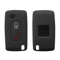 Peugeot Citroen 2-Button Flip Silicone Car Key Cover