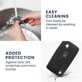 Peugeot Citroen 2-Button Flip Silicone Car Key Cover