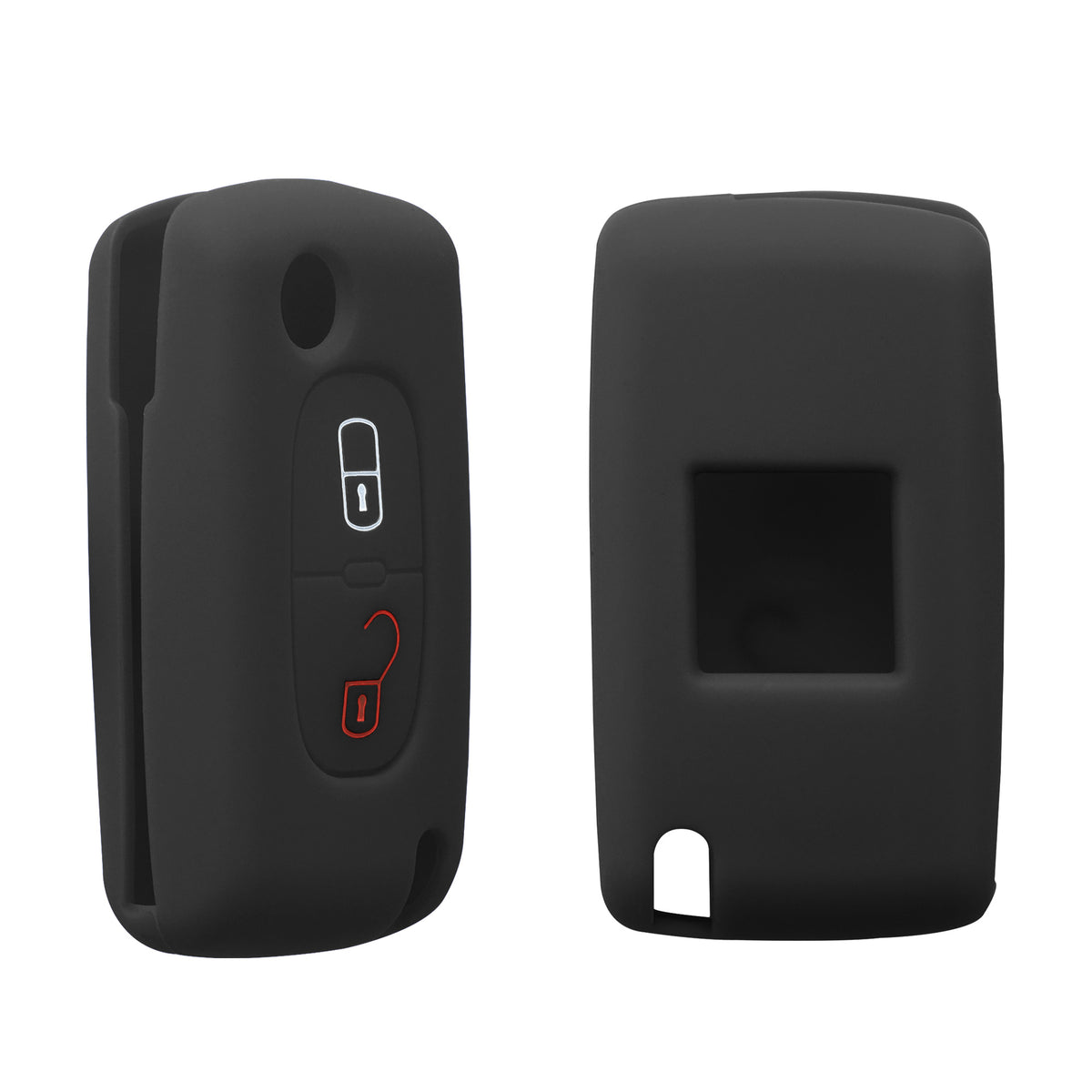 Peugeot Citroen 2-Button Flip Silicone Car Key Cover