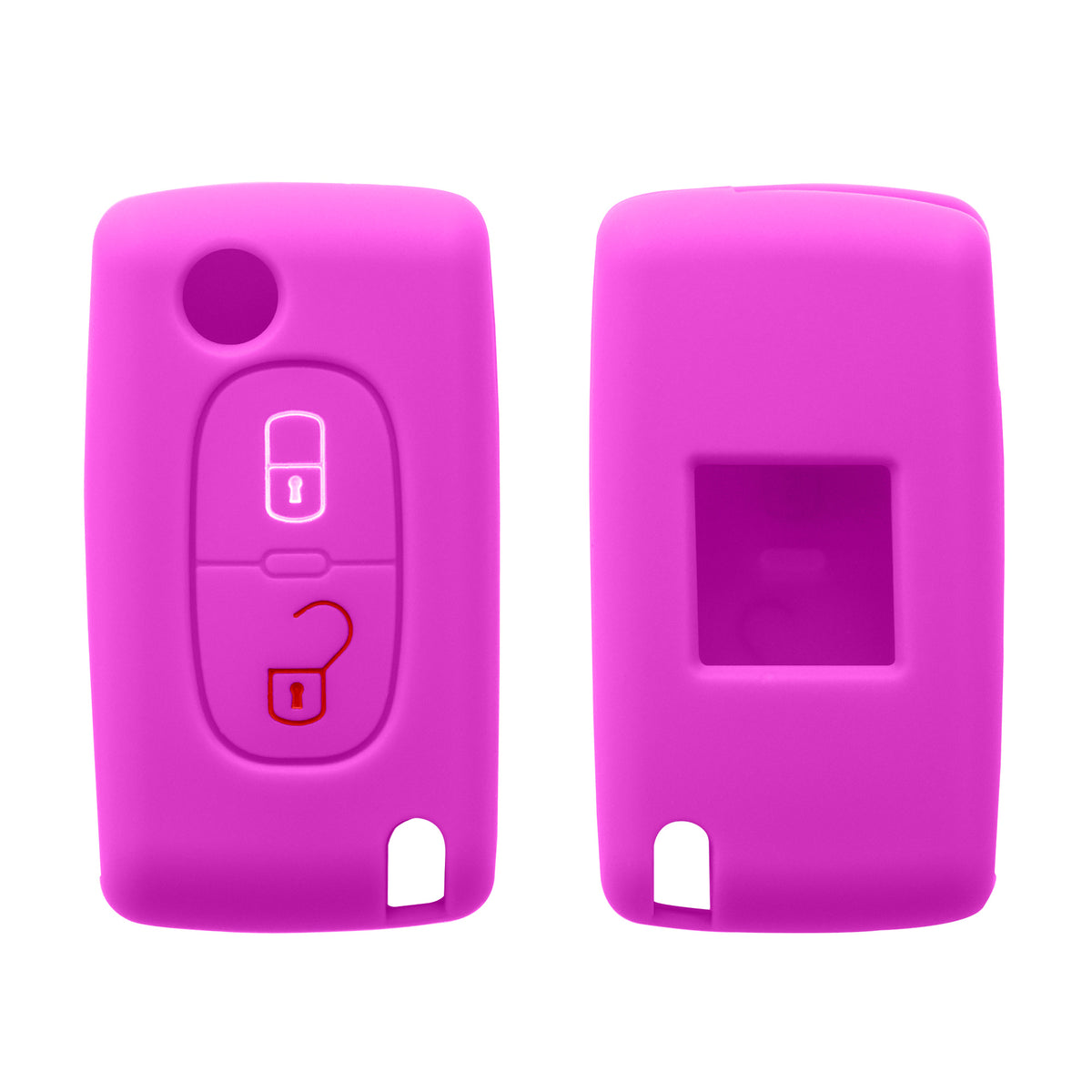 Peugeot Citroen 2-Button Flip Silicone Car Key Cover