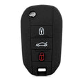 Silicone Car Key Cover for Peugeot Citroen 3-Button Flip Key
