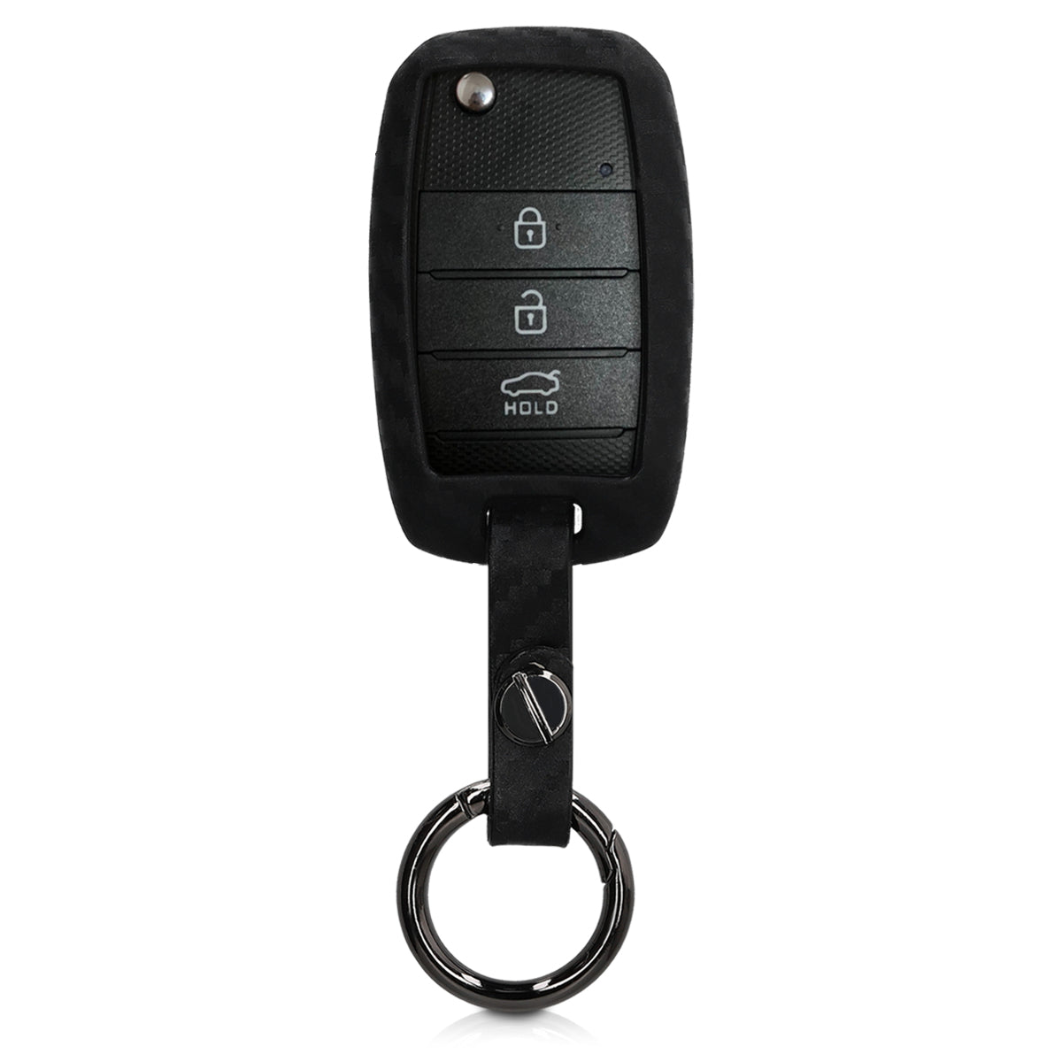 kwmobile Car Key Cover Compatible with Kia 3-4-Button Car Key - Key Fob Cover Don't touch my Key