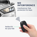 kwmobile Car Key Cover Compatible with Kia 3-4-Button Car Key - Key Fob Cover Don't touch my Key
