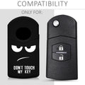 Mazda 2-Button Car Key Cover Don't touch my Key