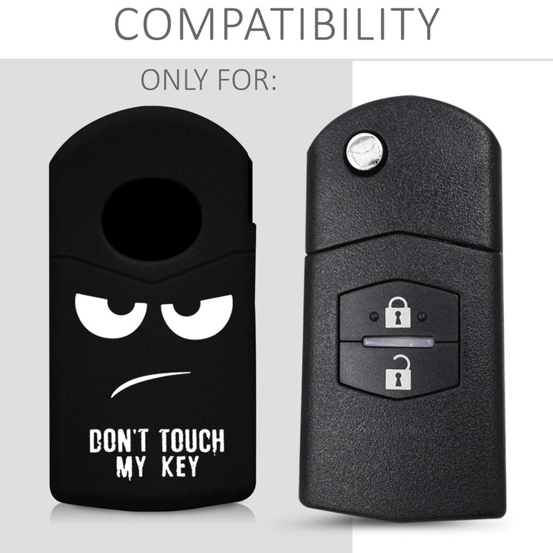 Mazda 2-Button Car Key Cover Don't touch my Key