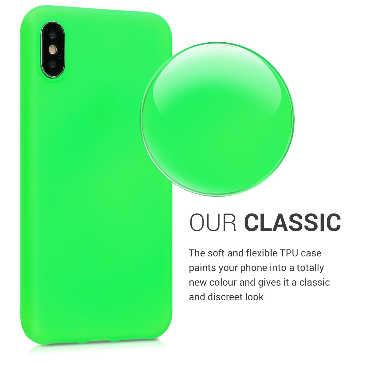 kwmobile Phone Case for Apple iPhone X - Wireless Charging - Protective Cover