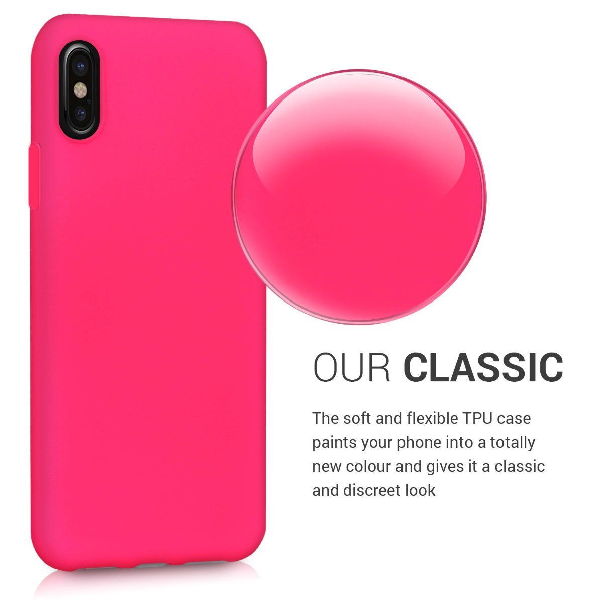 kwmobile Phone Case for Apple iPhone X - Wireless Charging - Protective Cover