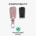 Faux Leather Case Compatible with Opel Vauxhall Car Key
