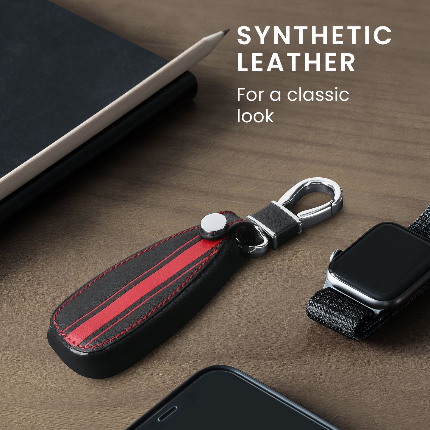 kwmobile Car Key Cover compatible with Ford 3-Button Car Key Keyless Go - Protective Case Key Fob Cover Don't touch my Key