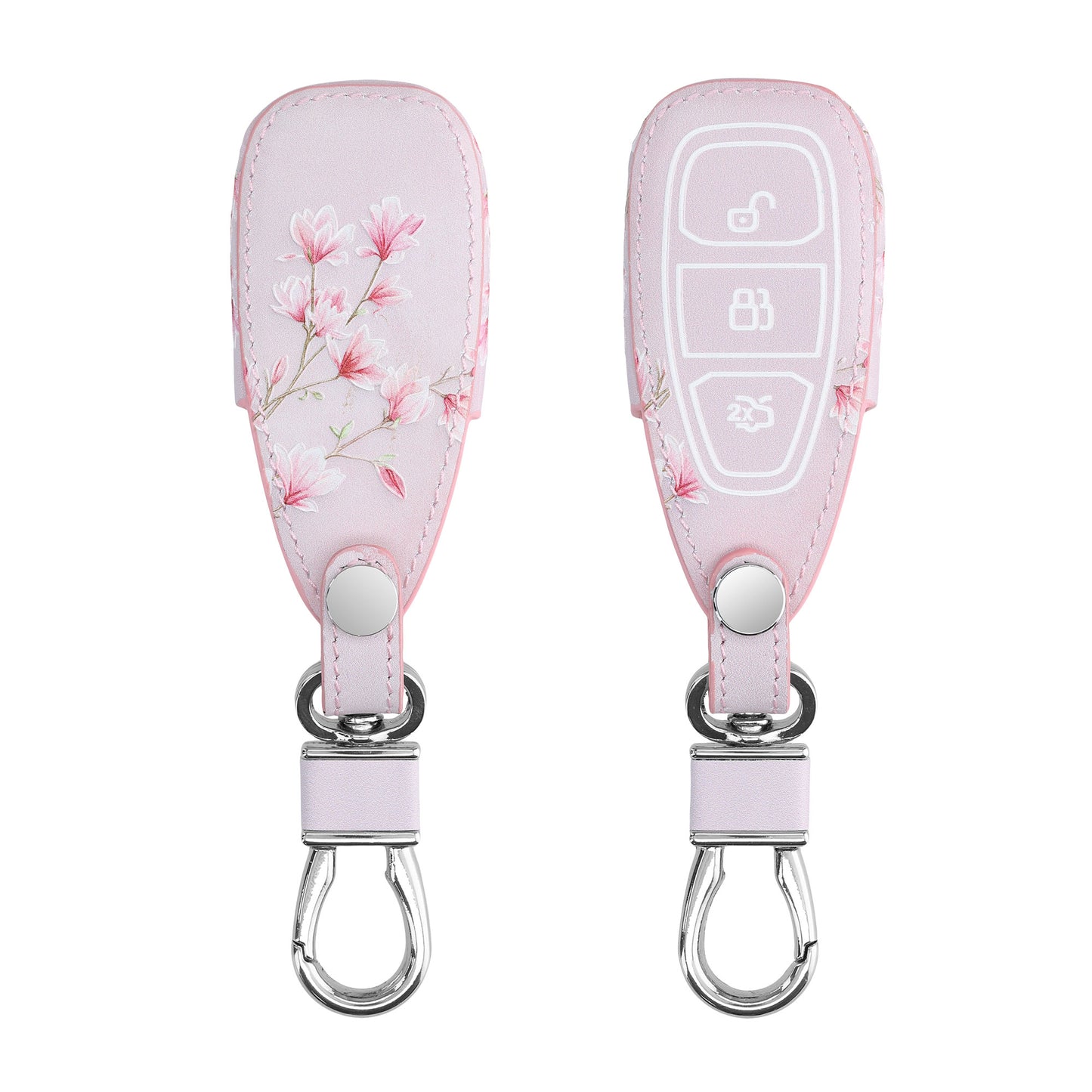kwmobile Car Key Cover compatible with Ford 3-Button Car Key Keyless Go - Protective Case Key Fob Cover Don't touch my Key